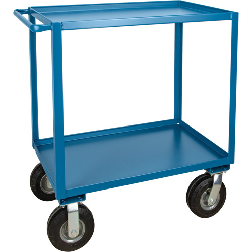 Outdoor Shelf Cart, 2 Tiers, 24" W x 39" H x 39" D, 1200 lbs. Capacity - KLETON 
