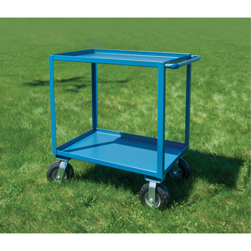 Outdoor Shelf Cart, 2 Tiers, 24" W x 39" H x 39" D, 1200 lbs. Capacity - KLETON 