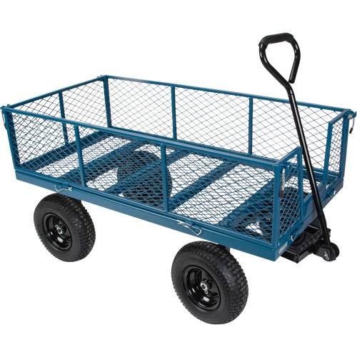 Wagon with Drop Sides, 24" W x 48" L, 800 lbs. Capacity - KLETON 