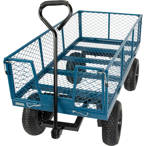 Wagon with Drop Sides, 24" W x 48" L, 800 lbs. Capacity - KLETON 
