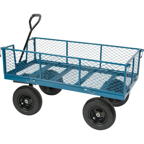 Wagon with Drop Sides, 24" W x 48" L, 800 lbs. Capacity - KLETON 