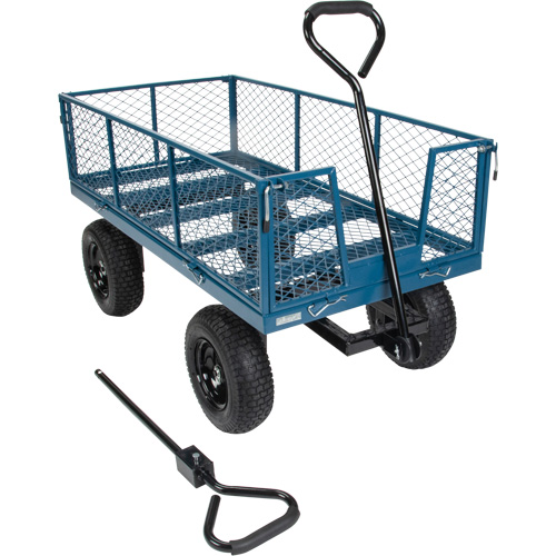 Wagon with Drop Sides, 24" W x 48" L, 800 lbs. Capacity - KLETON 