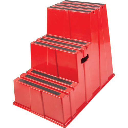 Industrial Step Stool, 3 Steps, 34-13/16" x 22-7/16" x 28-1/2" High - KLETON 
