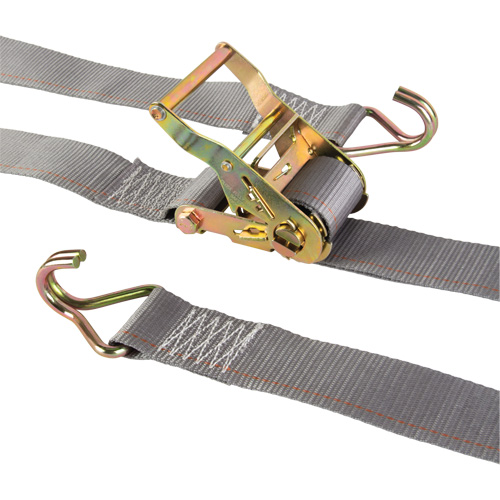 Heavy-Duty Utility Strap, J-Hook, 2" W x 16' L, 500 lbs. (227 kg) WLL - KLETON 