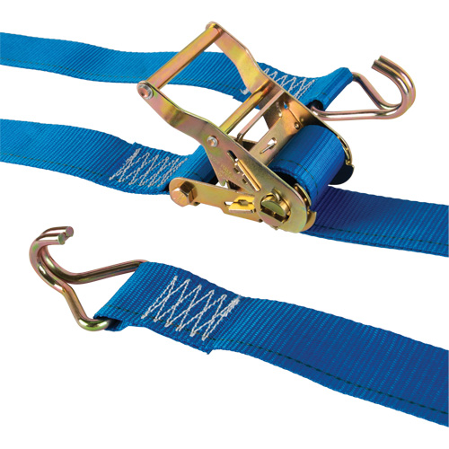 Tendeur d'arrimage utilitaire robuste, Crochet en J, 2" la x 20' lo, Charge d'utilisation 500 lb (227 kg) - KLETON 