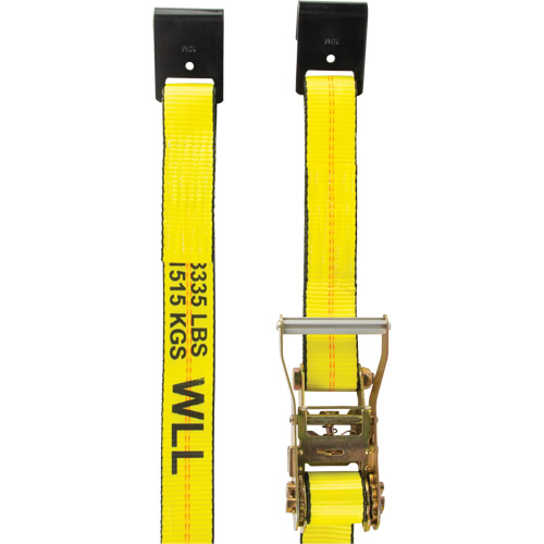 Tendeur d'arrimage pour treuil, Crochet plat, 2" , 30' , Charge d'utilisation max. 3335 lb (1512 kg) - KLETON 