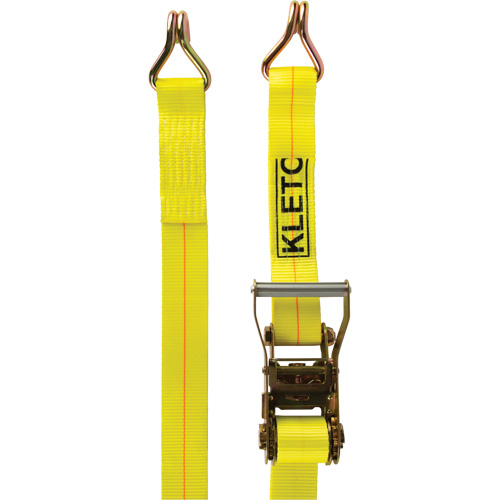 Winch Strap, J-Hook, 2" W x 30' L, 1670 lbs. (757 kg) Working Load Limit - KLETON 