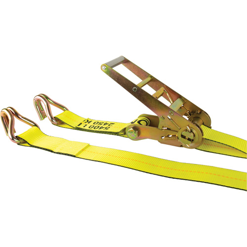 Winch Strap, J-Hook, 3" W x 30' L, 5400 lbs. (2449 kg) Working Load Limit - KLETON 