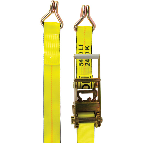 Winch Strap, J-Hook, 3" W x 30' L, 5400 lbs. (2449 kg) Working Load Limit - KLETON 
