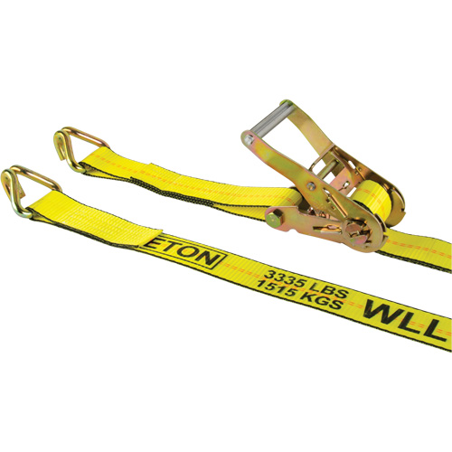Tendeur d'arrimage pour treuil, Crochet en J, 2" , 30' , Charge d'utilisation max. 3335 lb (1512 kg) - KLETON 