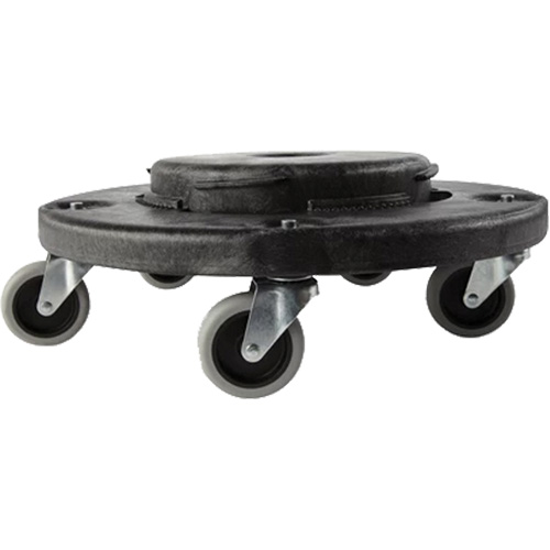Chariot &agrave; visser Brute, Poly&eacute;thyl&egrave;ne, Noir, Convient aux contenants 20 - 55 US gal. - Rubbermaid FG264000BLA