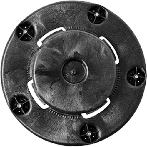 Chariot &agrave; visser Brute, Poly&eacute;thyl&egrave;ne, Noir, Convient aux contenants 20 - 55 US gal. - Rubbermaid FG264000BLA