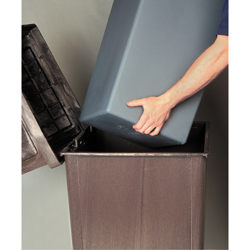 Contenants Landmark Series Classique - doublures rigides, 24.67 gal. US - Rubbermaid FG356600GRAY