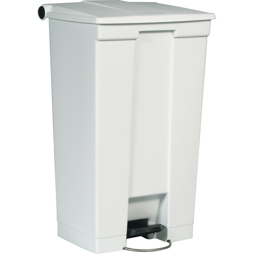 Poubelle &agrave; dessus plat, Poly&eacute;thyl&egrave;ne, Capacit&eacute; 23 gal. US - Rubbermaid FG614600WHT