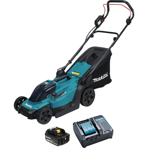 Ensemble de tondeuse sans fil 18V LXT, Pouss&eacute;e, &agrave; pile, Largeur de coupe 13" - Makita DLM330M001