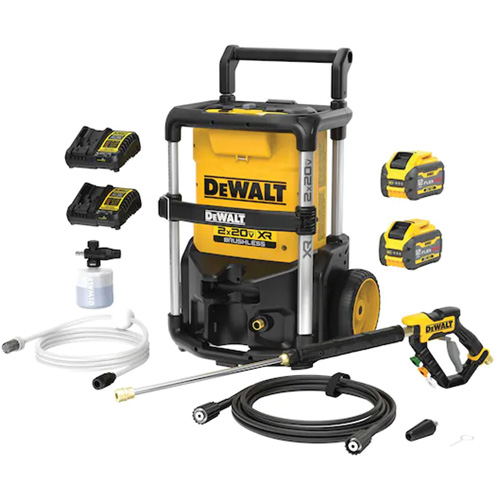 2X20V MAX* Brushless Pressure Washer Kit with FLEXVOLT&reg;, Battery Powered, 1600 PSI, 1.2 GPM - DEWALT DCPW1600Y2