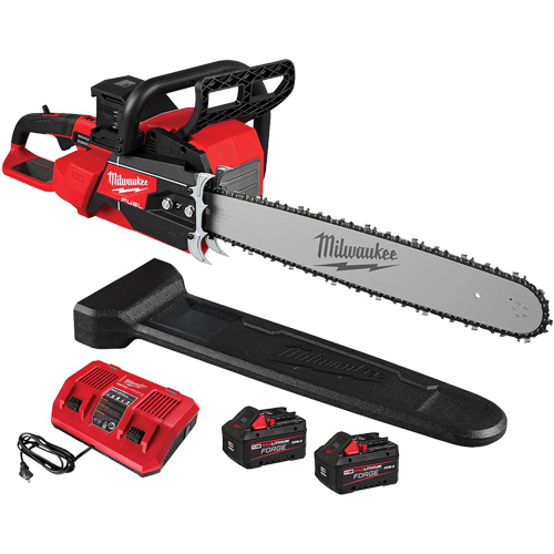 Fuel 20" Dual Battery Chainsaw Kit, Battery Powered, 5.8 HP - Milwaukee 2827-22