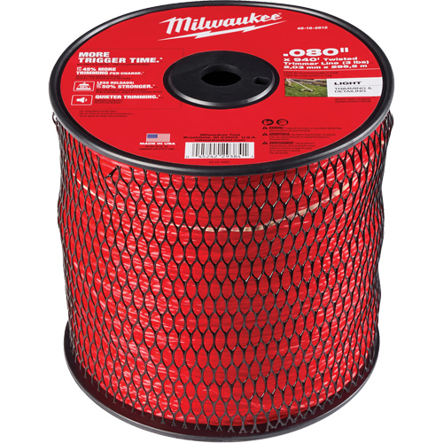 0.080" x 940 (3 lbs.) Twisted Trimmer Line - Milwaukee 49-16-2812