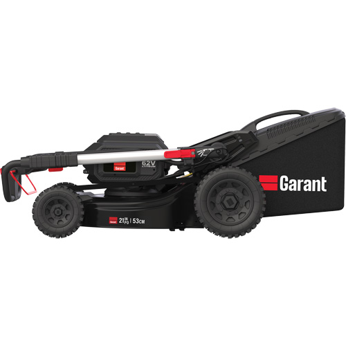 Ensemble tondeuse &agrave; gazon &eacute;lectrique de premi&egrave;re qualit&eacute; de 21", Pouss&eacute;e automatique, &agrave; pile, Largeur de coupe 20" - Garant 85845