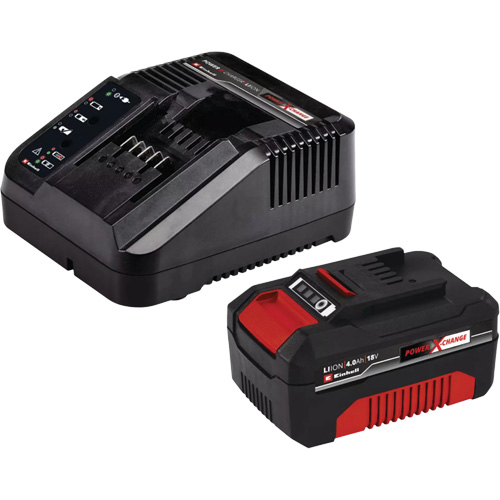 Ensemble tondeuse &agrave; gazon pouss&eacute;e sans fil, Pouss&eacute;e, &agrave; pile, Largeur de coupe 13" - Einhell 3413298