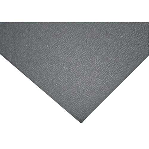 Deluxe Soft Step No. 444 Mats, Pebbled, 2' x 60' x 5/8", Grey, PVC Sponge - Wearwell 444.58X2X60GY