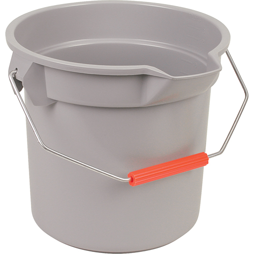 Seau Brute, Capacit&eacute; de 3.5 gal. US (14 pintes), Gris - Rubbermaid FG261400GRAY
