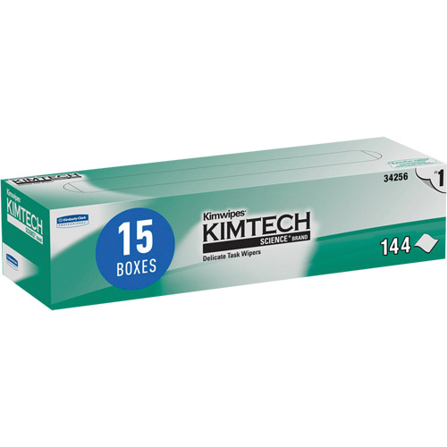 Kimtech Science Kimwipes Delicate Task Wipes, Specialty, 14-2/3" L x 16-3/5" W - Kimberly-Clark 34256