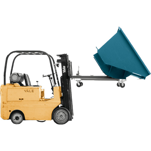 Self-Dumping Hopper, Steel, 5 cu.yd., Blue - Laurin 870578000