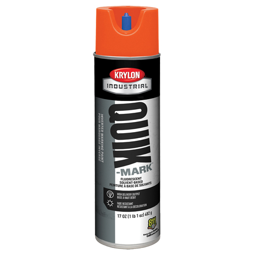 Peinture de marquage industrielle invers&eacute;e &agrave; base de solvant Quik-Mark, 17 oz, Canette a&eacute;rosol - Krylon Industrial AT3701007