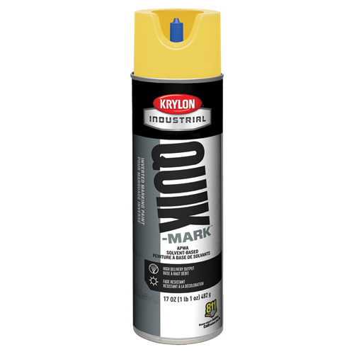 Peinture de marquage industrielle invers&eacute;e &agrave; base de solvant Quik-Mark, 17 oz, Canette a&eacute;rosol - Krylon Industrial A03821007