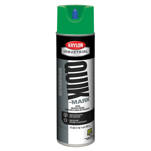 Peinture de marquage industrielle invers&eacute;e &agrave; base de solvant Quik-Mark, 17 oz, Canette a&eacute;rosol - Krylon Industrial A03631007