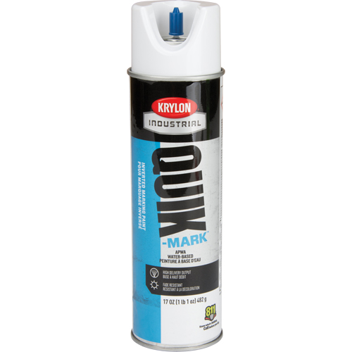 Industrial Quik-Mark Water-Based Inverted Marking Paint, 17 oz., Aerosol Can - Krylon Industrial A03901004