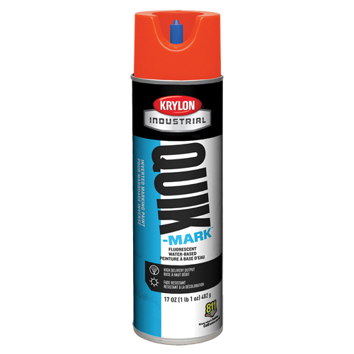 Peinture de marquage industrielle invers&eacute;e &agrave; base d'eau Quik-Mark, 17 oz, Canette a&eacute;rosol - Krylon Industrial A03610004
