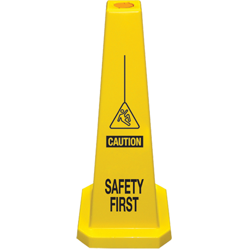 "Safety First" Lamba Traffic Cones, English with Pictogram - CCI Canada 03-600-04