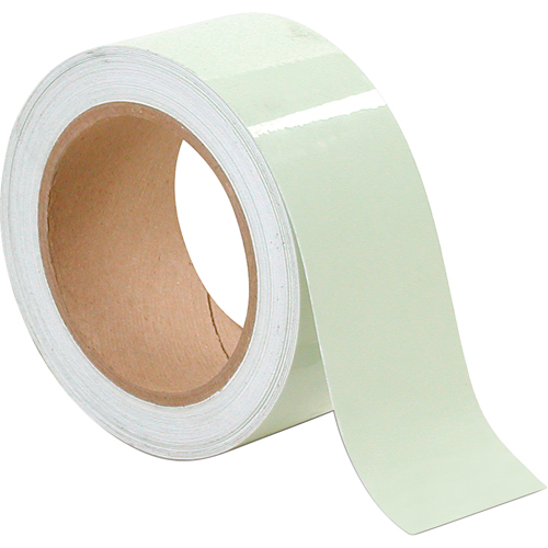 Ruban phosphorescent pour danger et s&eacute;curit&eacute;, 6" x 30', Vinyle, Phosphorescent - Incom Top Tape & Label 523526P