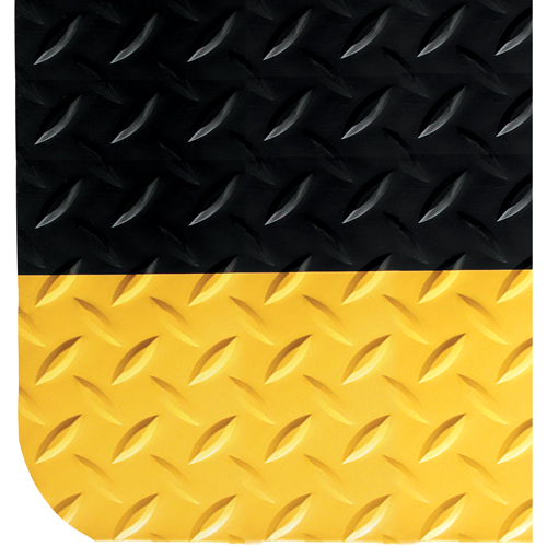 Tapis SpongeCote No 415, Losange, 2' x 3' x 9/16", Charbon, PVC - Wearwell 415.916X2X3CHV