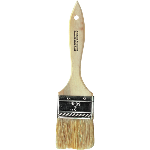 Chip Paint Brush, White China, Wood Handle, 1" Width - Rubberset 99060310