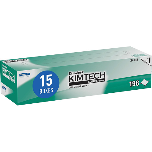 Serviette pour les travaux d&eacute;licats Kimwipes de Kimtech Science, Sp&eacute;cialis&eacute;, 12" lo x 12" la - Kimberly-Clark 34133