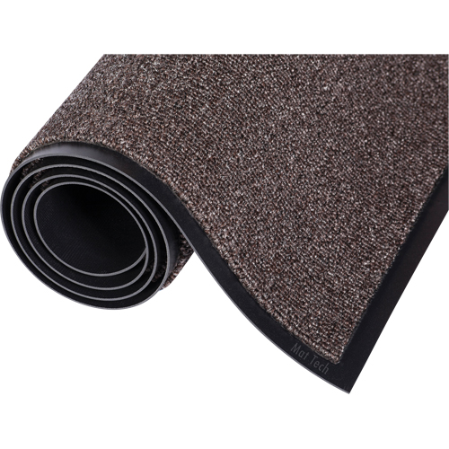 Walk-A-Way Mat, Wiper, 3' x 55' x 5/16", Walnut - Mat Tech WAM328SM-55