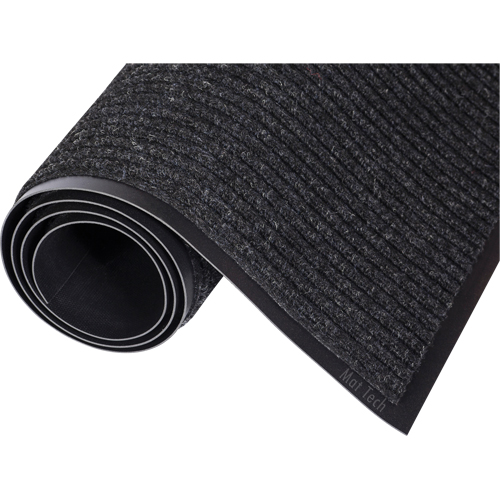 Needle-Rib Matting, Wiper/Scraper, 4' x 11' x 15/16", Brown - Mat Tech 3M418SM-11