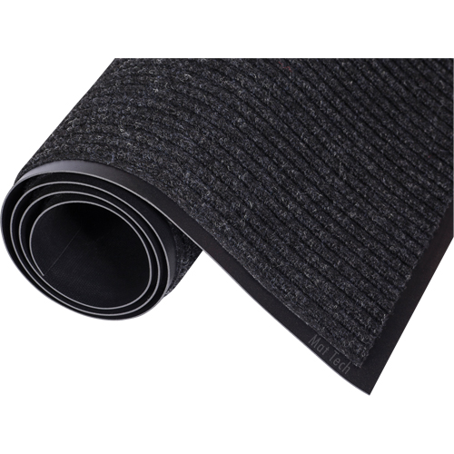 Needle-Rib Matting, Wiper/Scraper, 4' x 20' x 15/16", Charcoal - Mat Tech 3M454SM-20