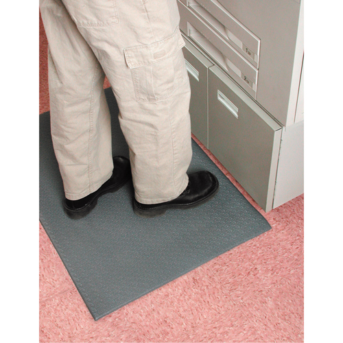 Comfort-King Mats, Smooth, 3' x 41' x 3/8", Grey, Sponge - Mat Tech CKR0036GYSM-41