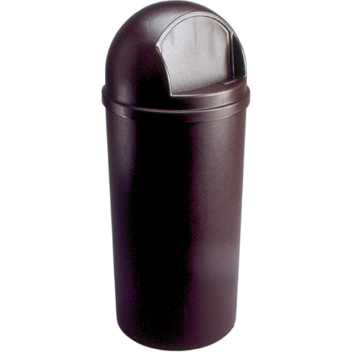 Marshal&reg; Classic Containers, Polyethylene, 15 US gal. - Rubbermaid FG816088BRN