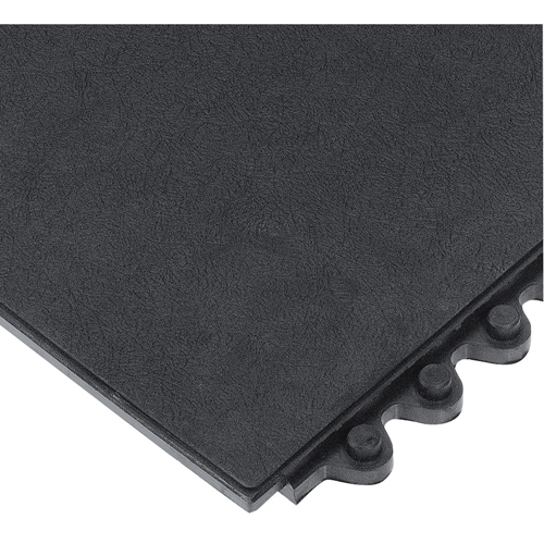 Tapis 24/Seven, Caoutchouc, 3' la c, 3' lo, 5/8" &eacute;paisseur, Noir - Wearwell 570.58X3X3GRBK