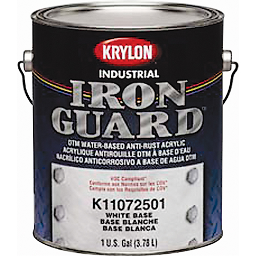 Industrial Iron Guard&reg; Water-Based Enamel, Gallon, White - Krylon Industrial K11072501