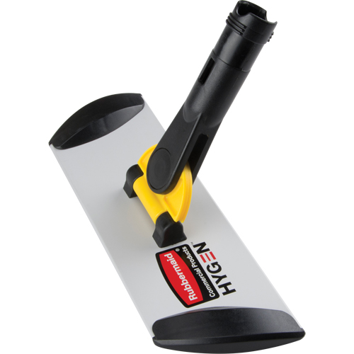 Manche de vadrouille &agrave; &eacute;pousseter &agrave; connexion rapide de la s&eacute;rie Executive Hygen, 11", M&eacute;tal - Rubbermaid FGQ55000YL00