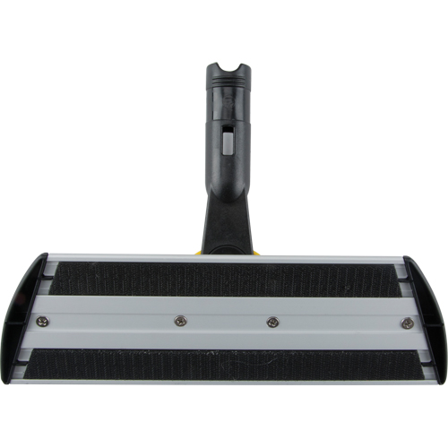 Manche de vadrouille &agrave; &eacute;pousseter &agrave; connexion rapide de la s&eacute;rie Executive Hygen, 11", M&eacute;tal - Rubbermaid FGQ55000YL00