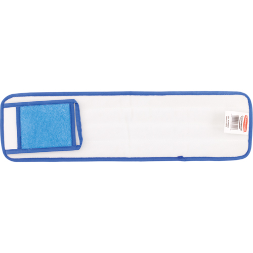 Hygen Wet Pads, Scrubber, Microfibre, 5-7/10" x 20-7/10" - Rubbermaid FGQ41500BL00