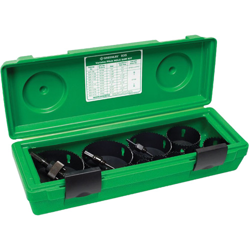 Bi-Metal Hole Saw Kit, 13 Pieces - Greenlee 835
