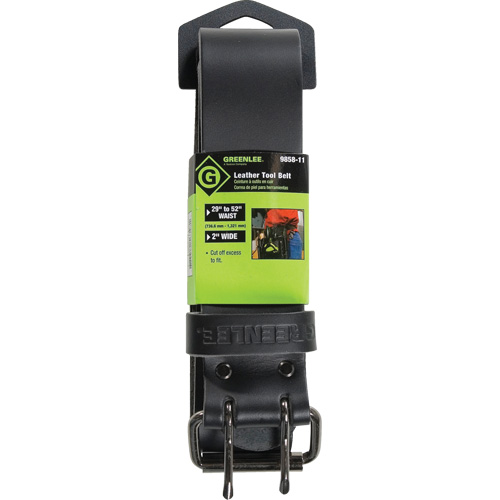 Tool Belt, Leather, Black - Greenlee 9858-11